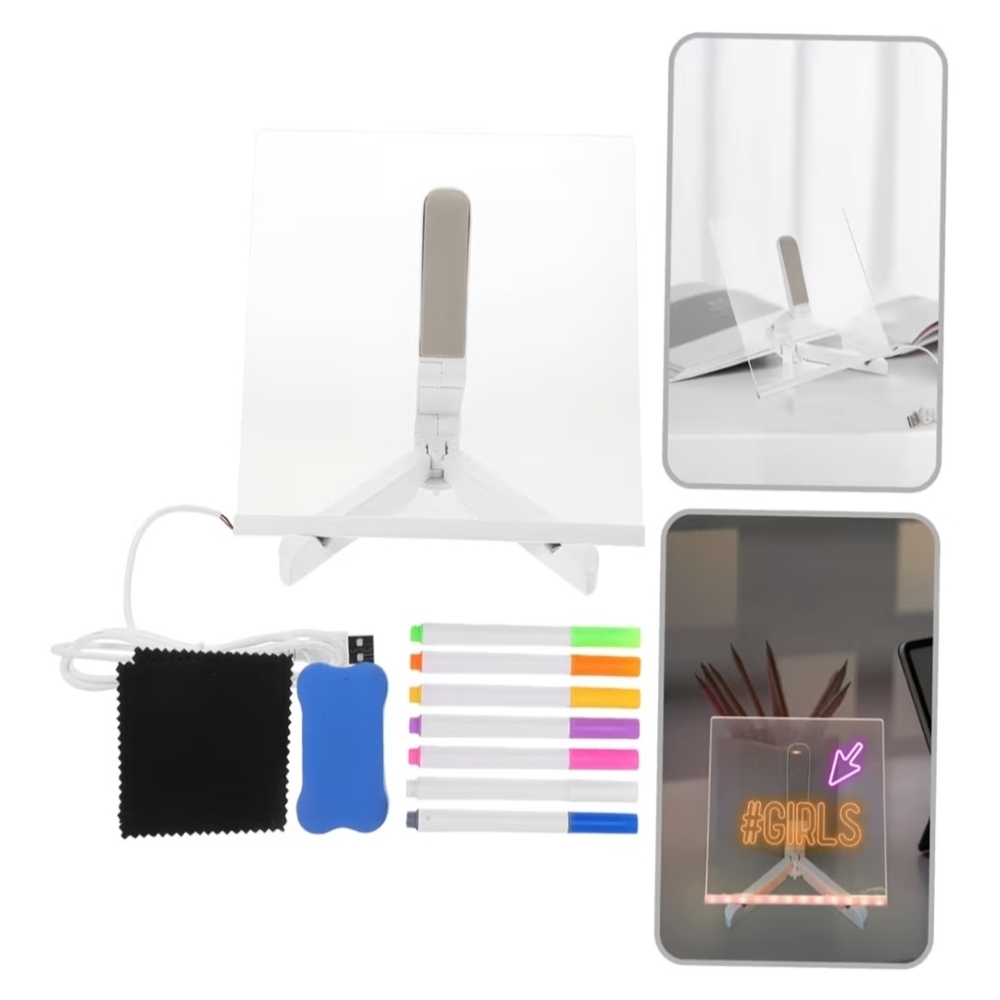 LED NOTE LIGHT BOARD WITH STAND AND ACCESORIES. - Picture 7 of 8